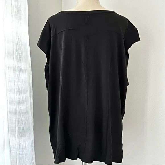 🌸NWT Free People We The Free Naomi Tee. Washed Black. Size: Large - Picture 4 of 8